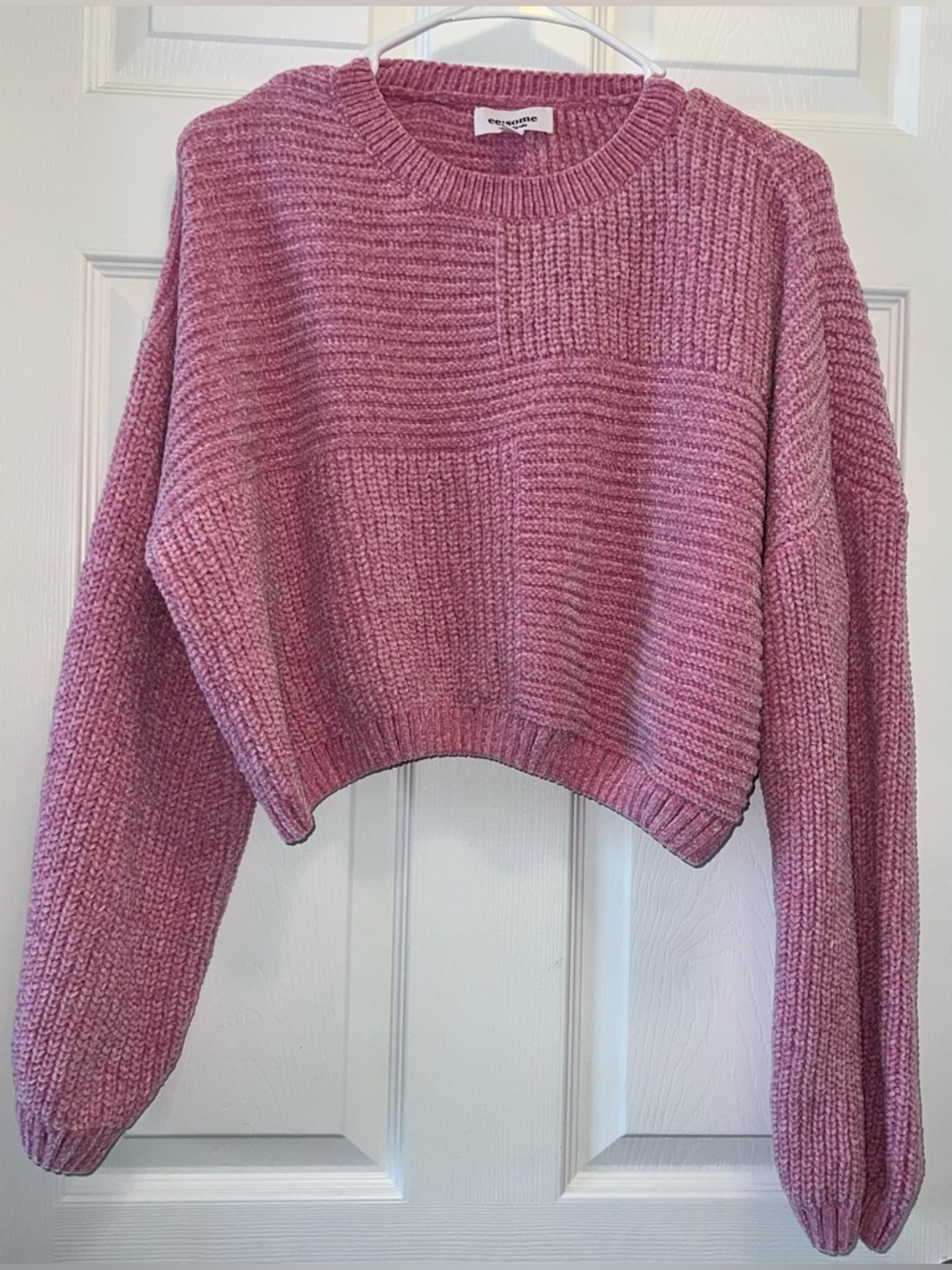 Small eesome Pink Cropped Sweater